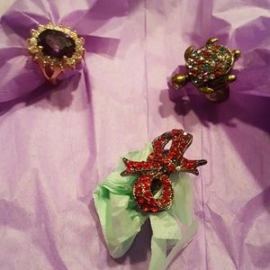 A trio of pretty rings.